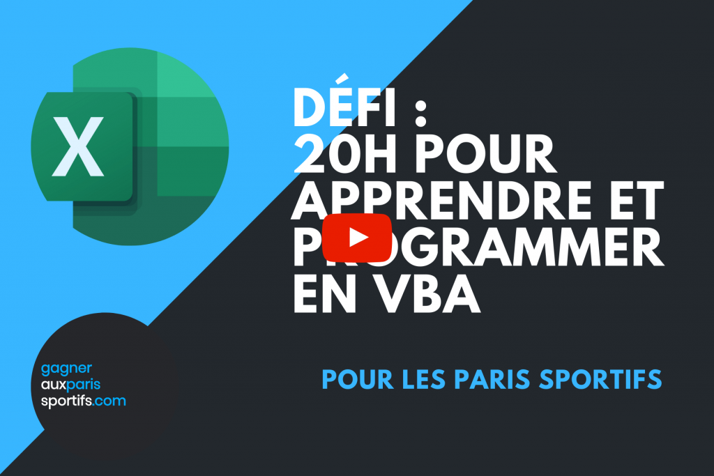 Défi Apprendre et programmer une appli VBA en 20h
