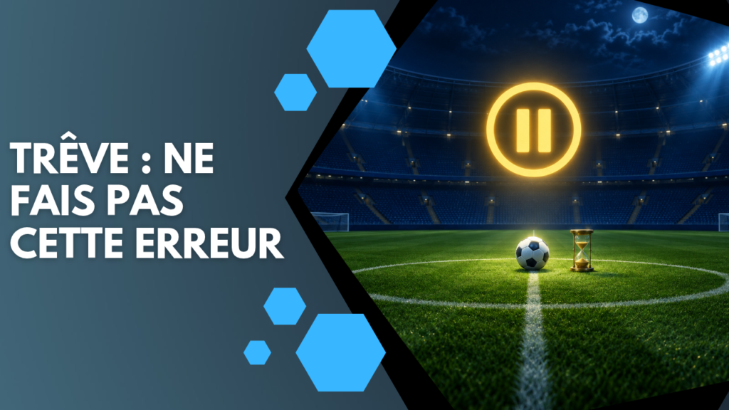 Trêve de 3 semaines. Ne fais surtout pas cette erreur