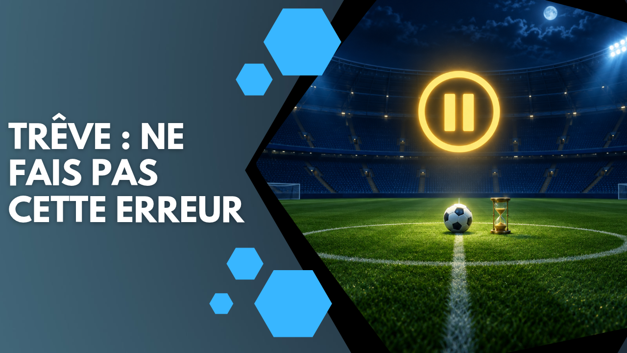 Trêve de 3 semaines. Ne fais surtout pas cette erreur